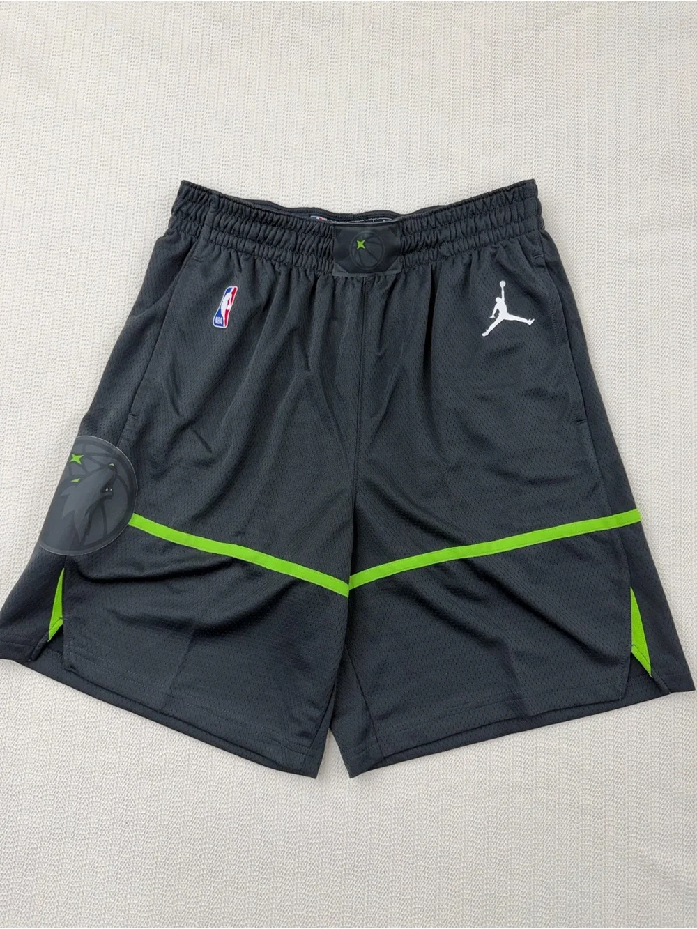 Minnesota Timberwolves Authentic On Court Game Shorts - Gray - size S/L